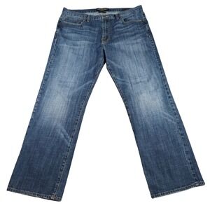 Lucky Brand 361 Vintage Straight Jeans Men 36x30 (FITS 37x29) Blue Wash Stretch